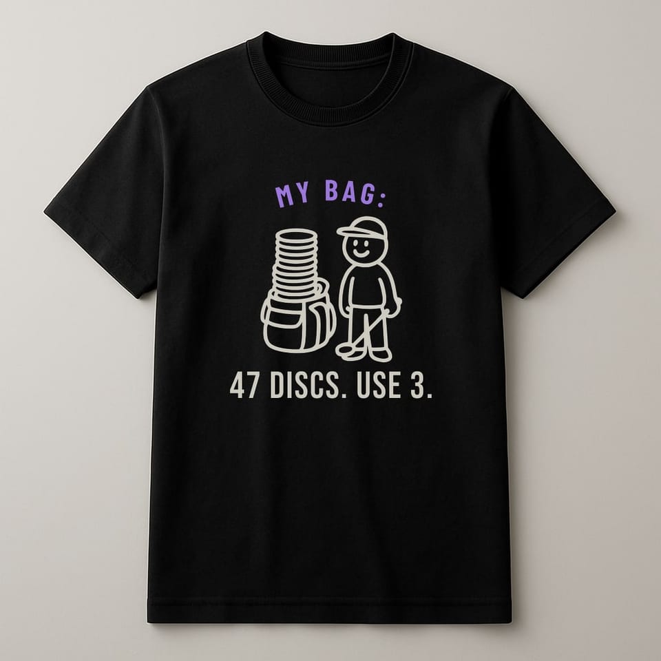Forty-Seven Discs, Use Three tee, Black