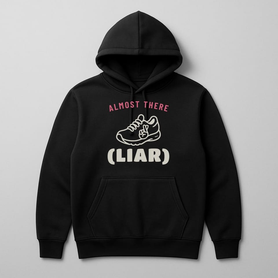 Almost There (Liar) hoodie, Black