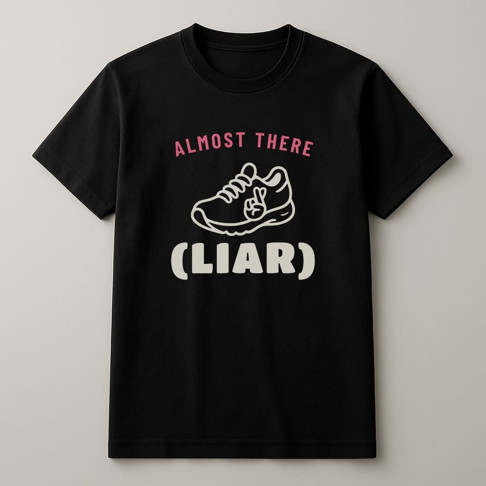 Almost There (Liar) tee, Black