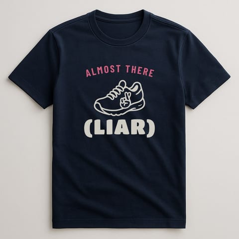 Almost There (Liar) tee, Navy