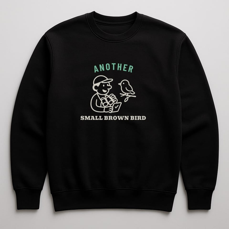 Another Small Brown Bird sweatshirt, Black