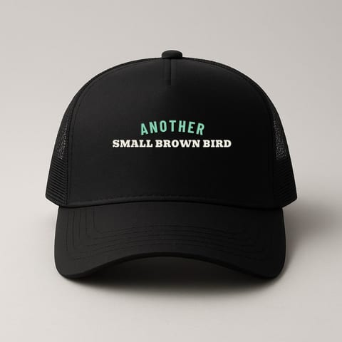 Another Small Brown Bird trucker hat, Black