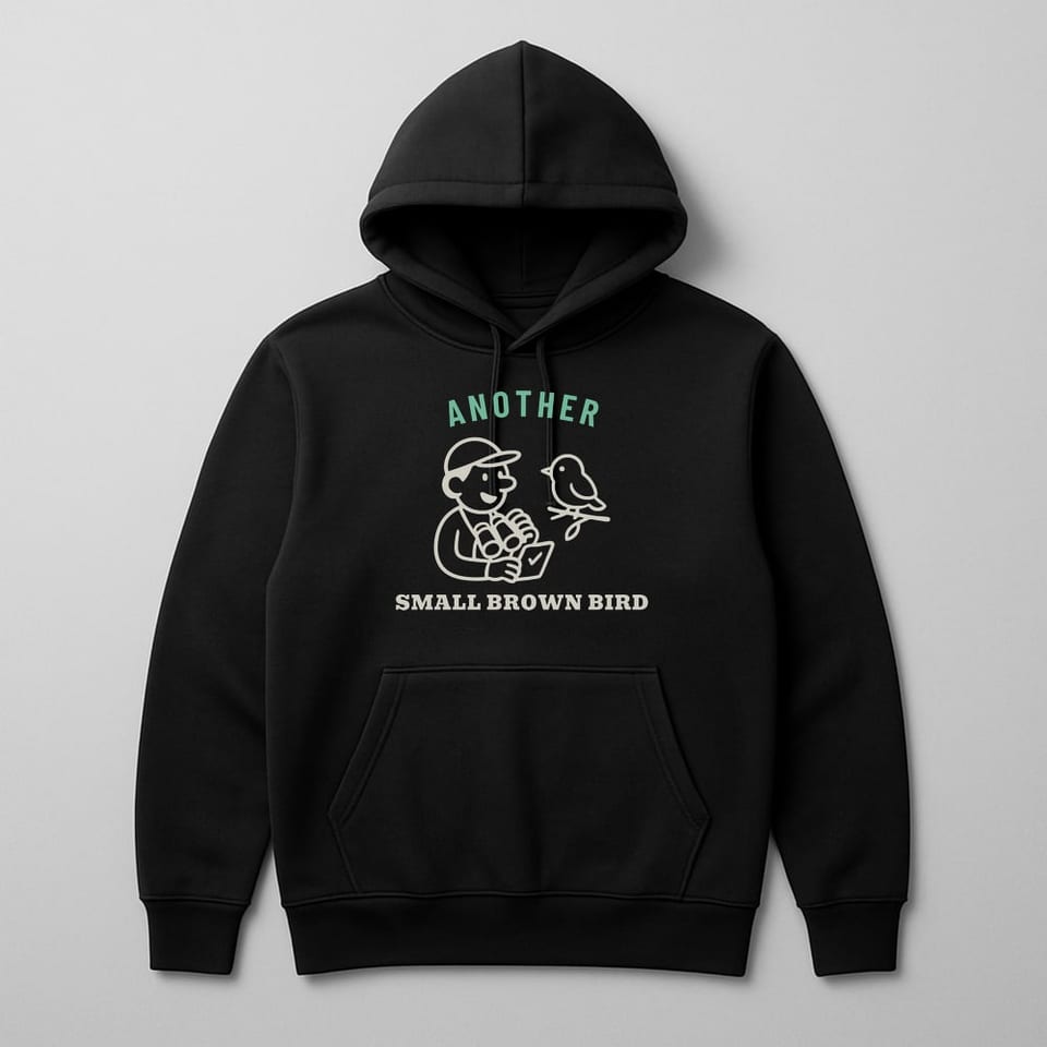 Another Small Brown Bird hoodie, Black