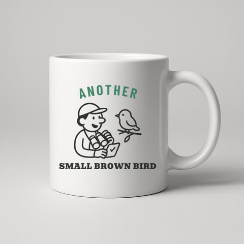 Another Small Brown Bird mug, White