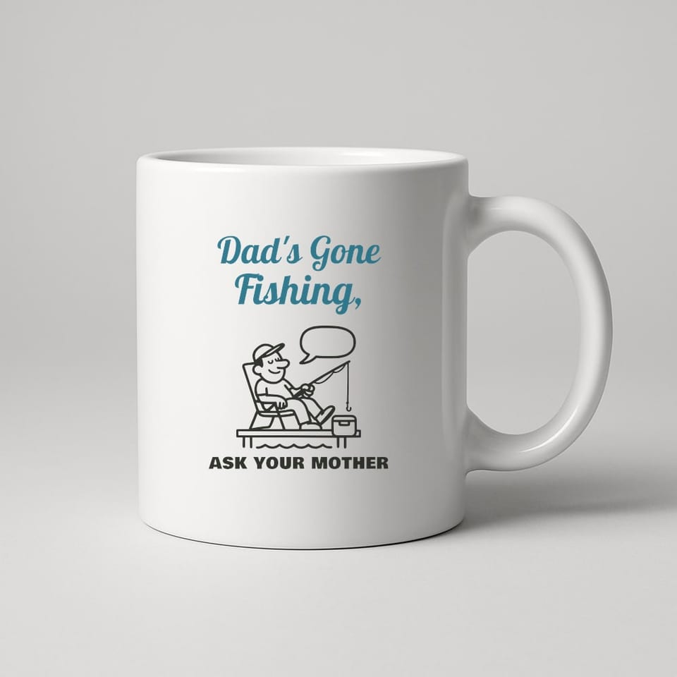 Ask Your Mother mug, White