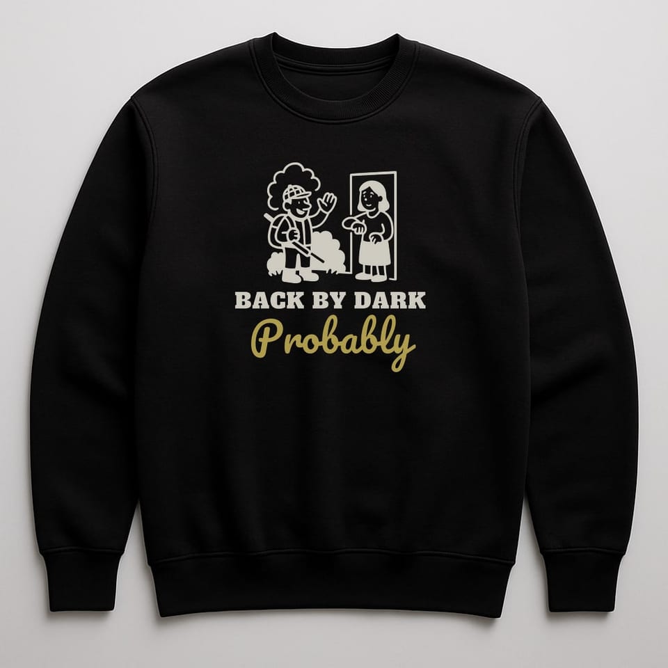 Back by Dark, Probably sweatshirt, Black