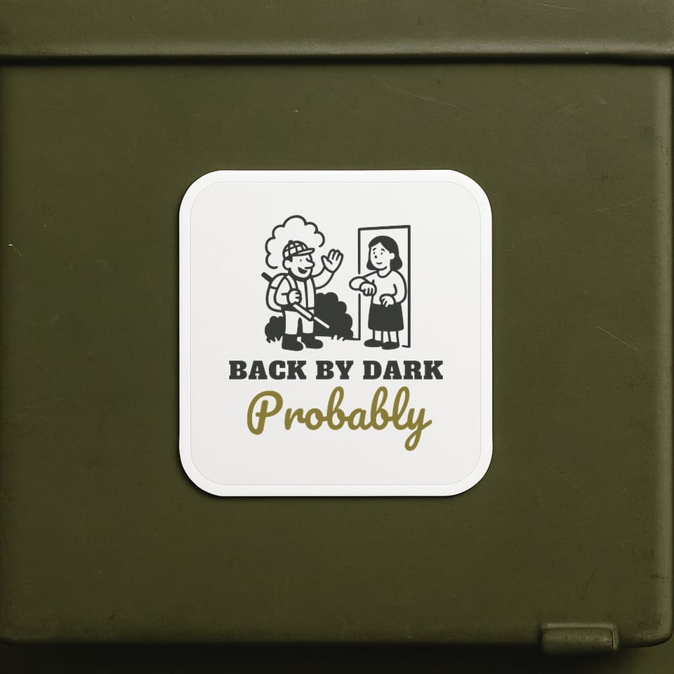 Back by Dark, Probably sticker, White