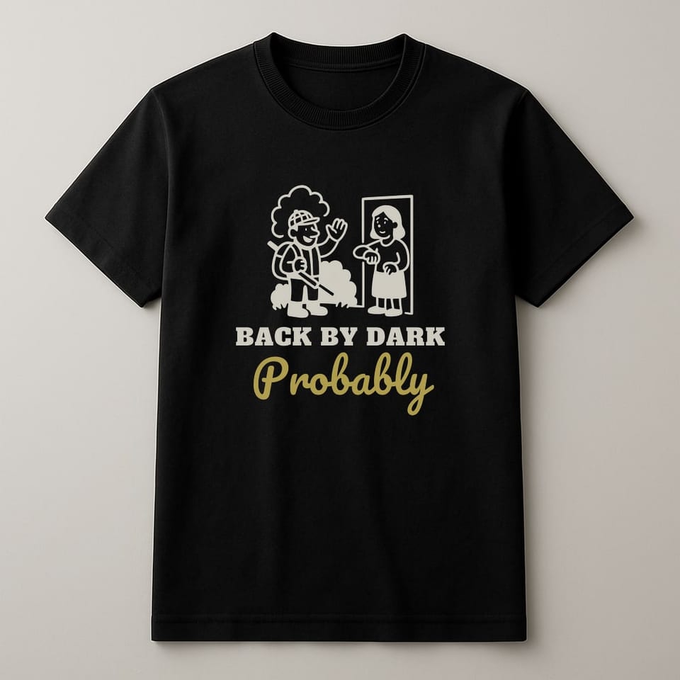 Back by Dark, Probably tee, Black