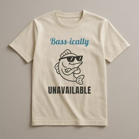 Bass-ically Unavailable tee, Natural