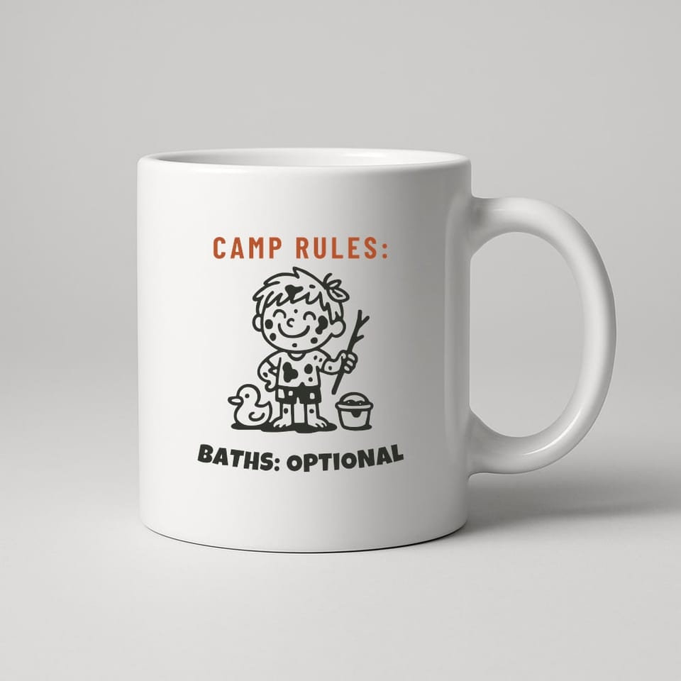 Baths: Optional mug, White