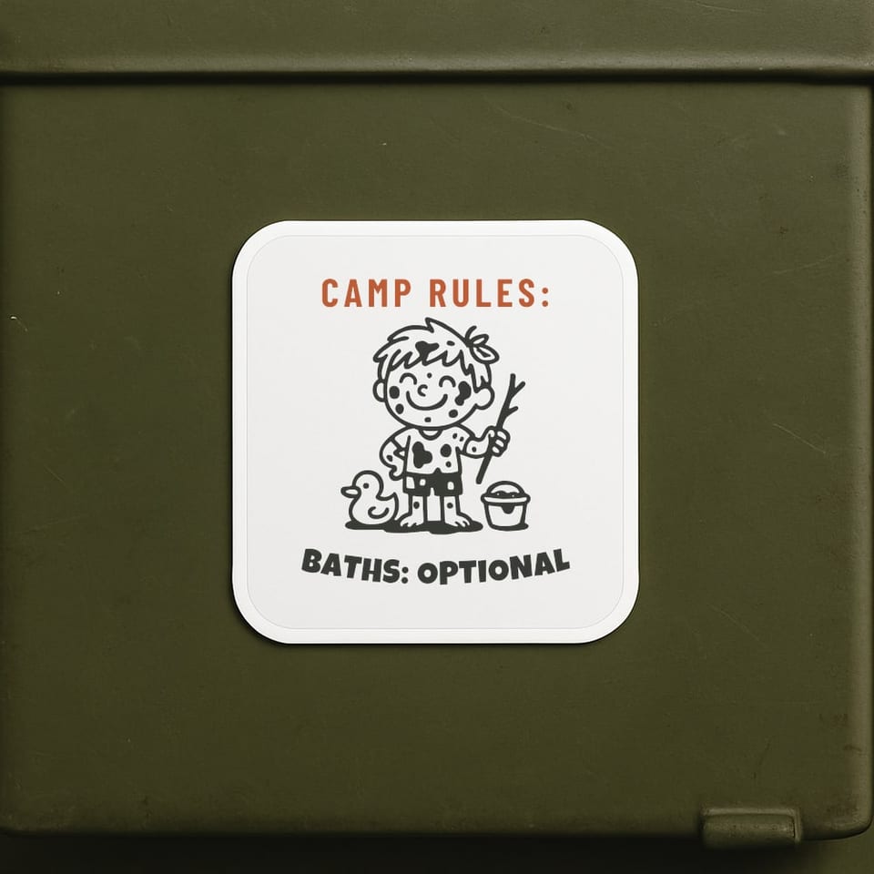 Baths: Optional sticker, White