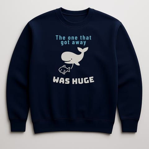 The One That Got Away Was Huge sweatshirt, Navy