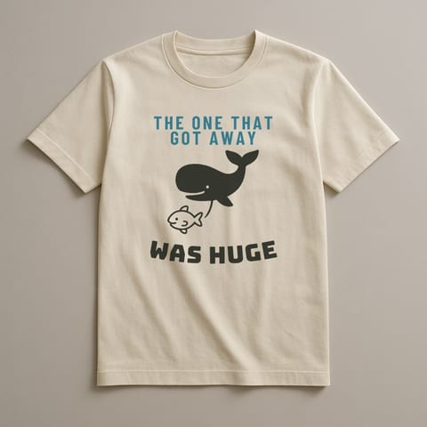 The One That Got Away Was Huge tee, Natural