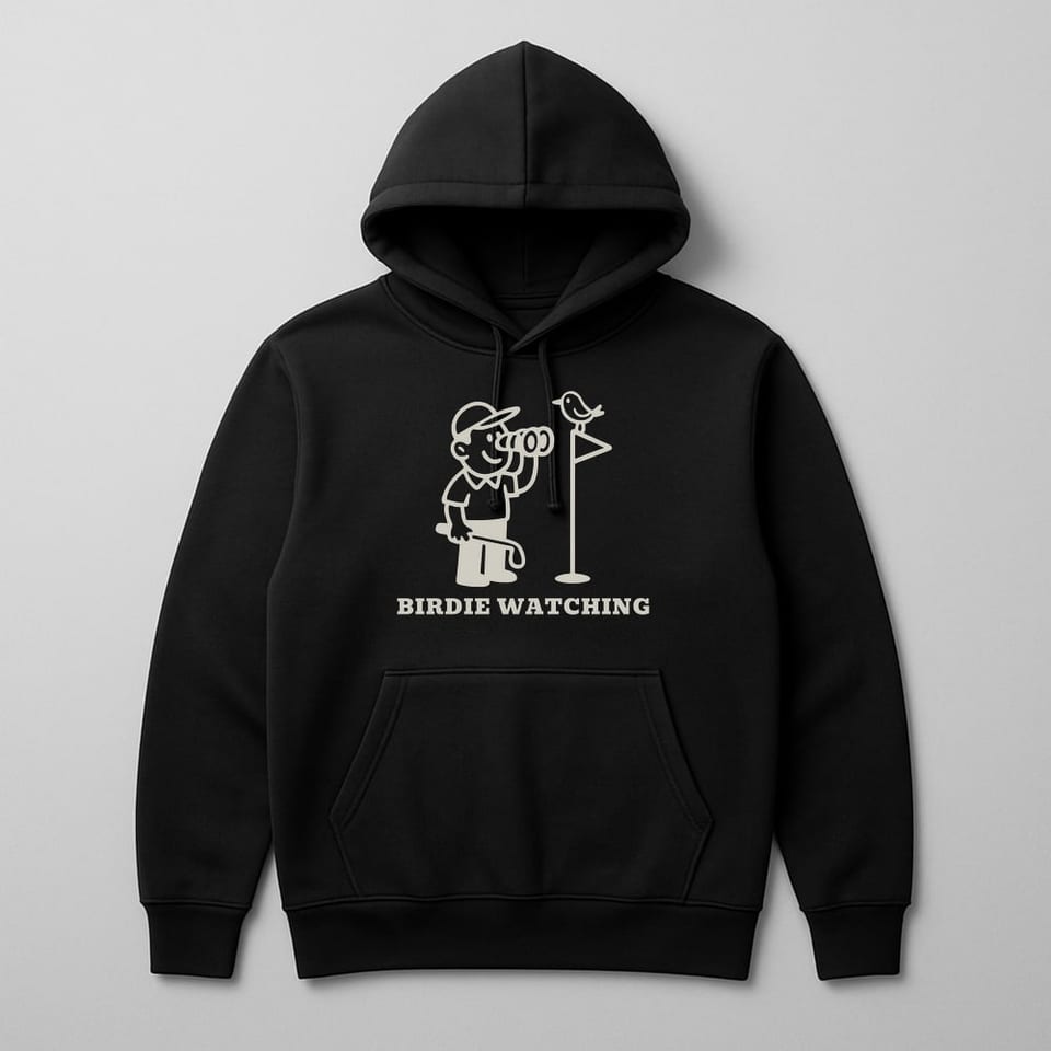 Birdie Watching hoodie, Black