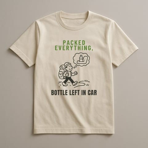 Water Bottle Left in the Car tee, Natural