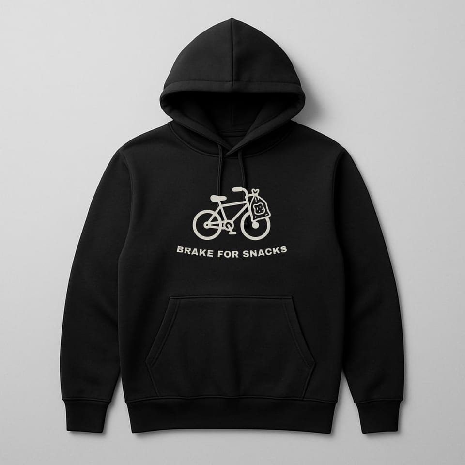 Brake for Snacks hoodie, Black