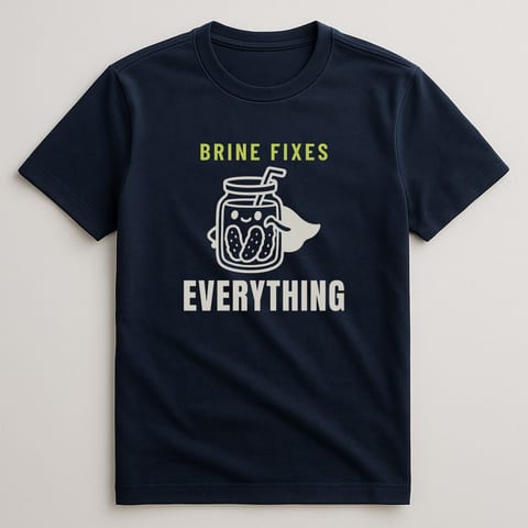 Brine Fixes Everything tee, Navy