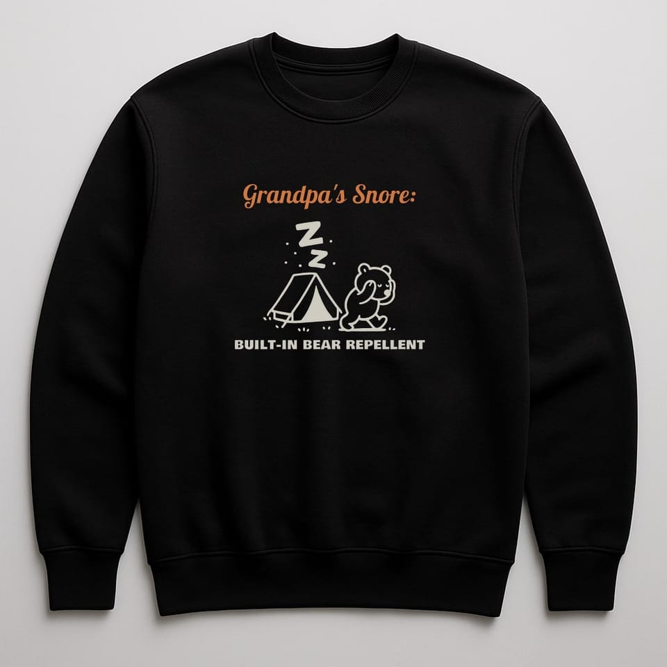 Built-In Bear Repellent sweatshirt, Black
