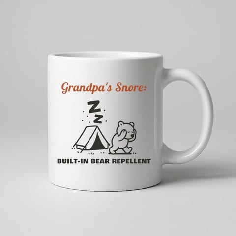 Built-In Bear Repellent mug, White