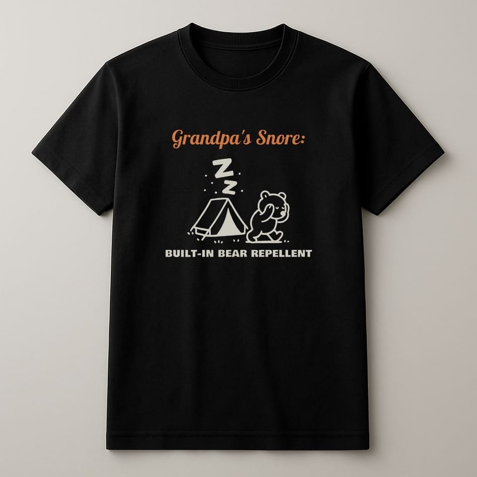 Built-In Bear Repellent tee, Black