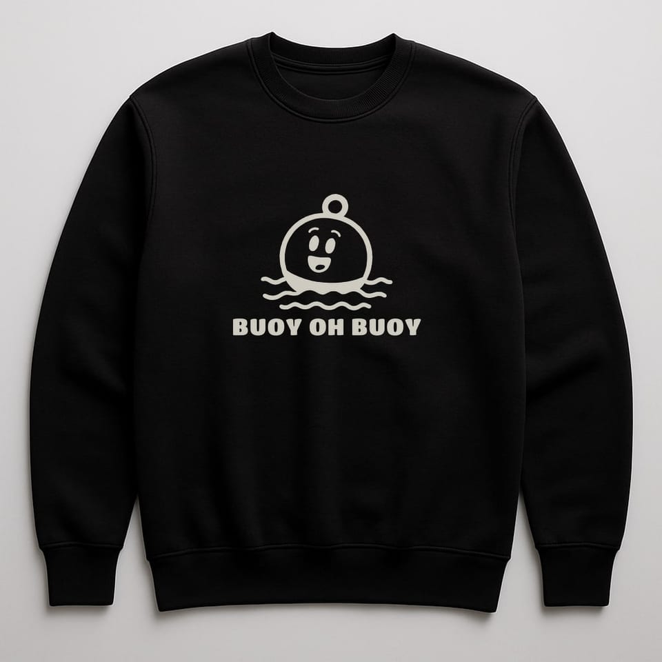 Buoy Oh Buoy sweatshirt, Black