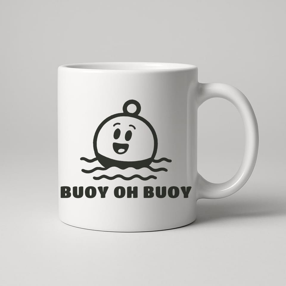 Buoy Oh Buoy mug, White