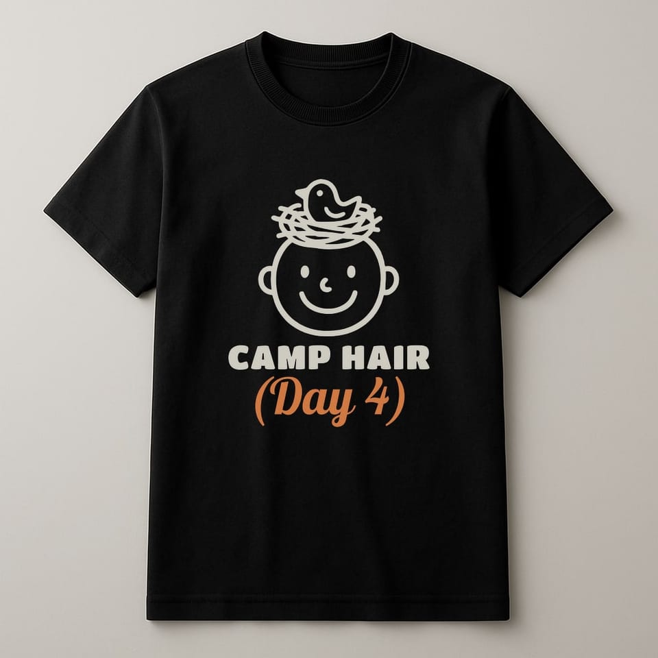 Camp Hair, Day 4 tee, Black