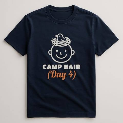 Camp Hair, Day 4 tee, Navy