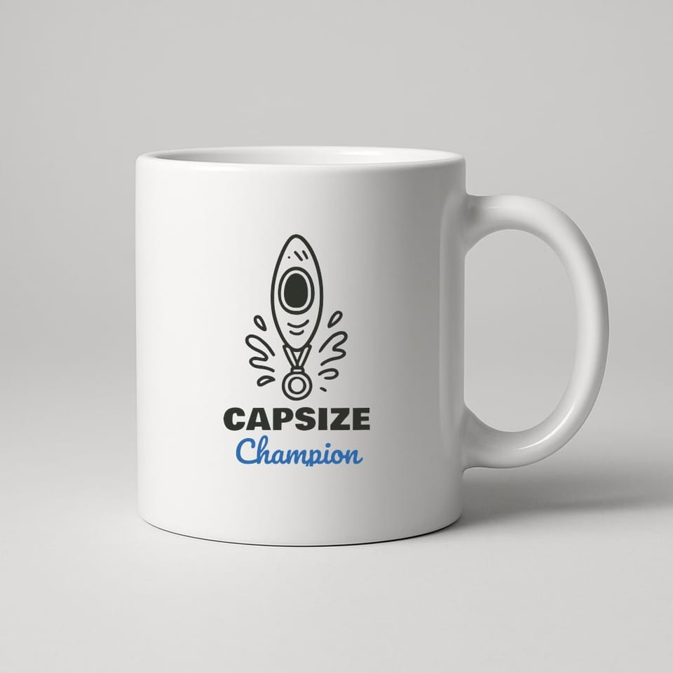 Capsize Champion mug, White