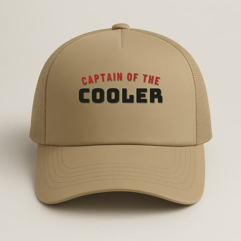 Captain of the Cooler trucker hat, Khaki