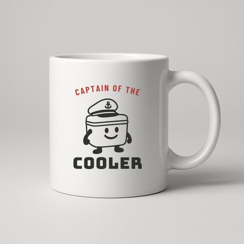 Captain of the Cooler mug, White