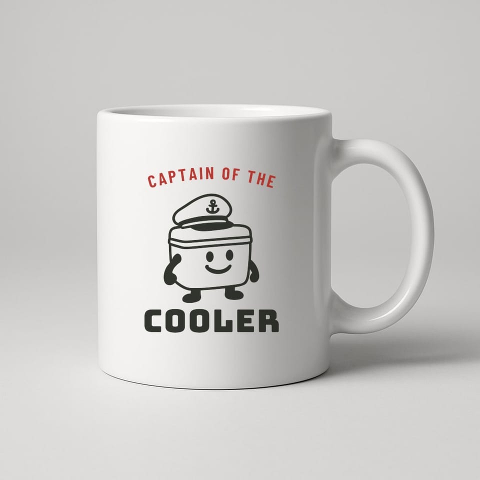 Captain of the Cooler mug, White