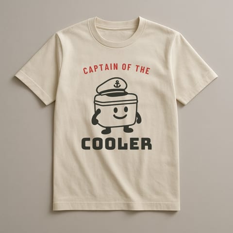Captain of the Cooler tee, Natural