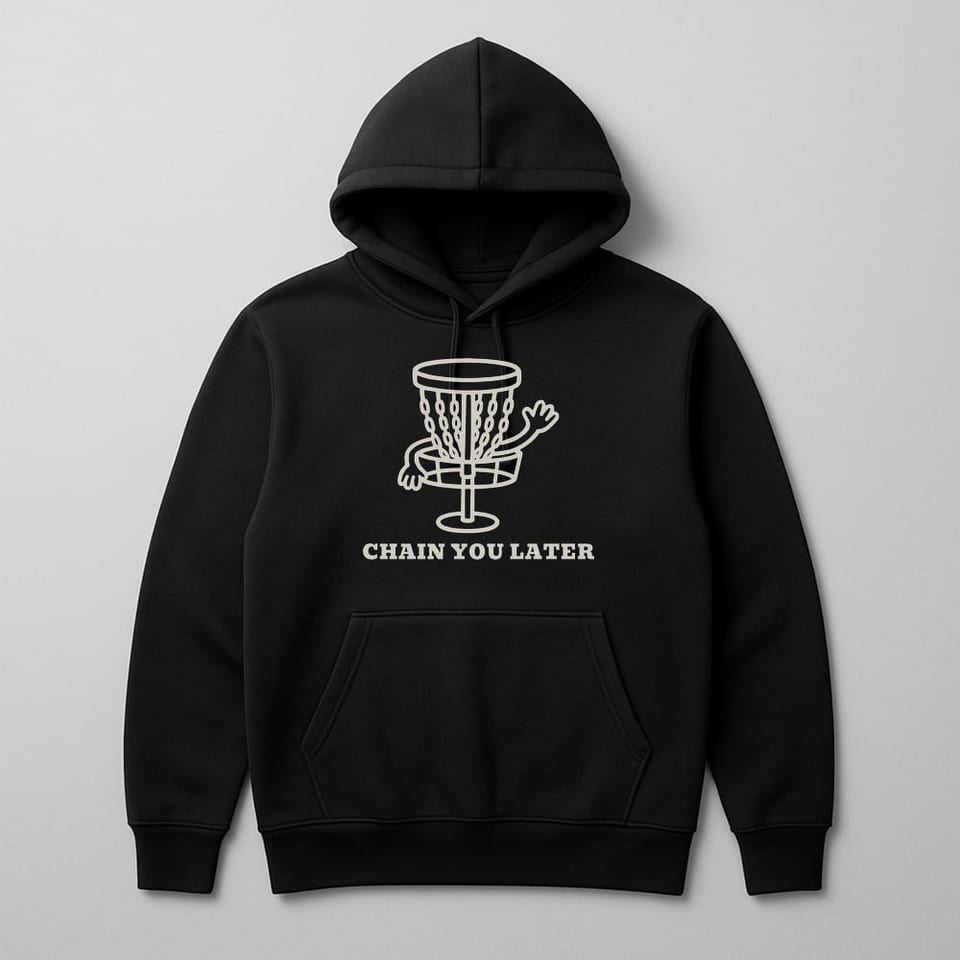 Chain You Later hoodie, Black