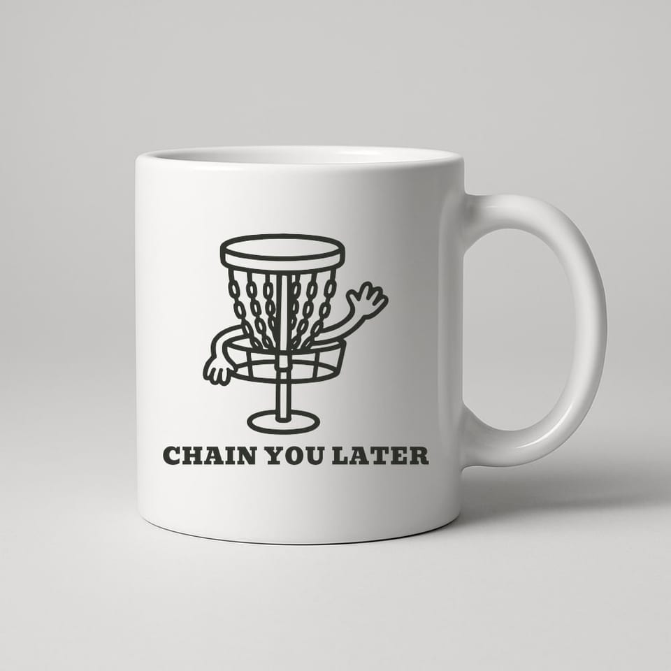 Chain You Later mug, White