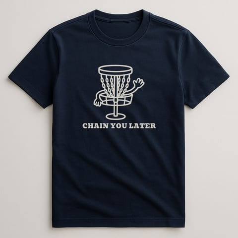 Chain You Later tee, Navy