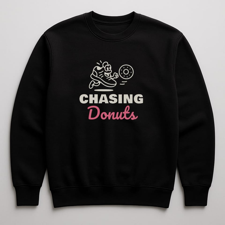 Chasing Donuts sweatshirt, Black
