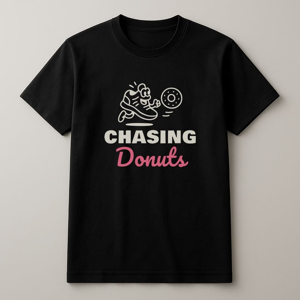 Chasing Donuts tee, Black