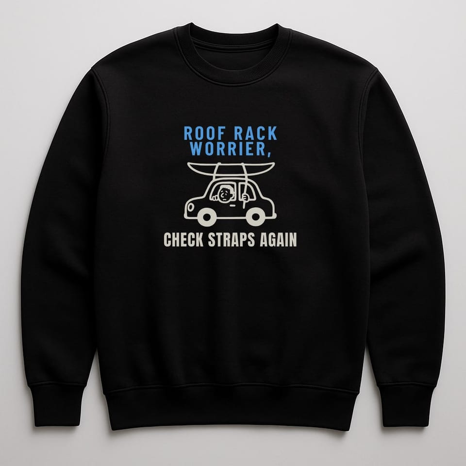 Check the Straps Again sweatshirt, Black