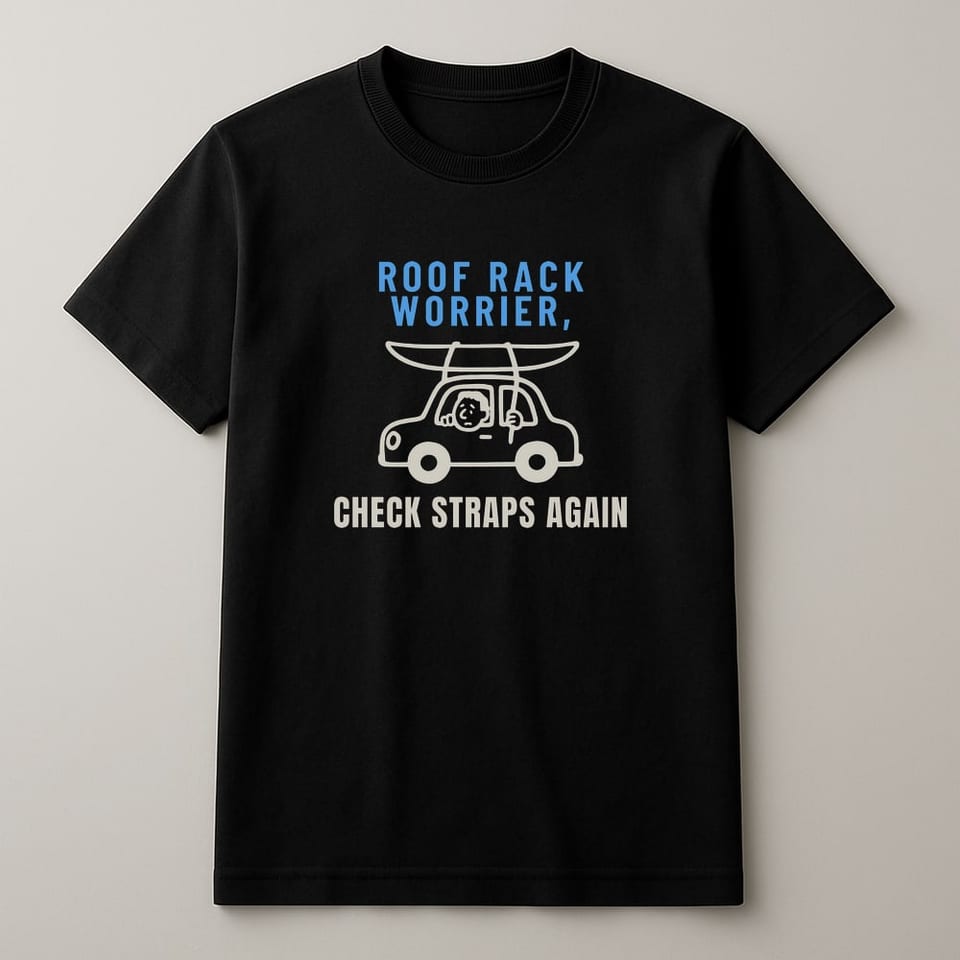 Check the Straps Again tee, Black
