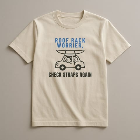 Check the Straps Again tee, Natural