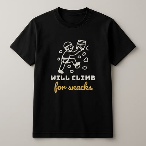 Will Climb for Snacks tee
