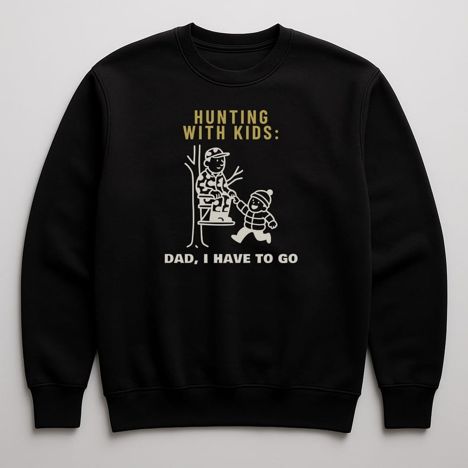 Dad, I Have to Go sweatshirt, Black