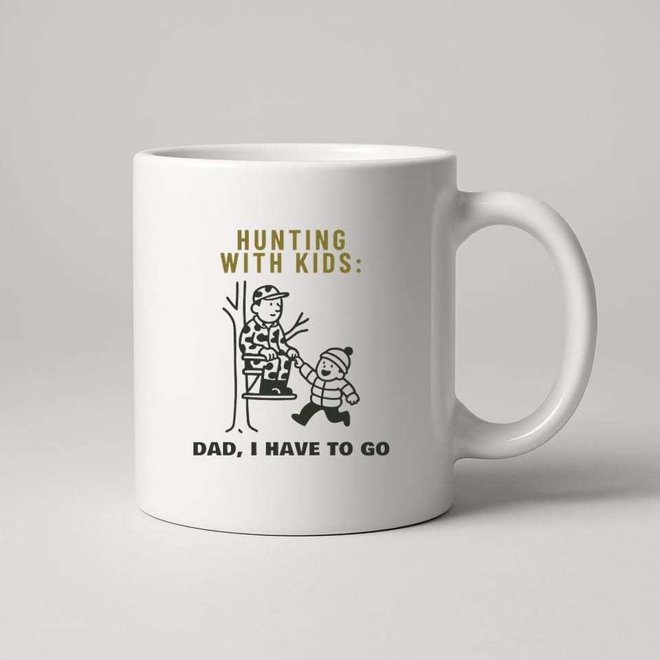 Dad, I Have to Go mug, White