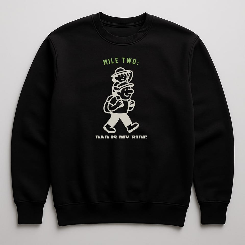 Dad Is My Ride sweatshirt, Black