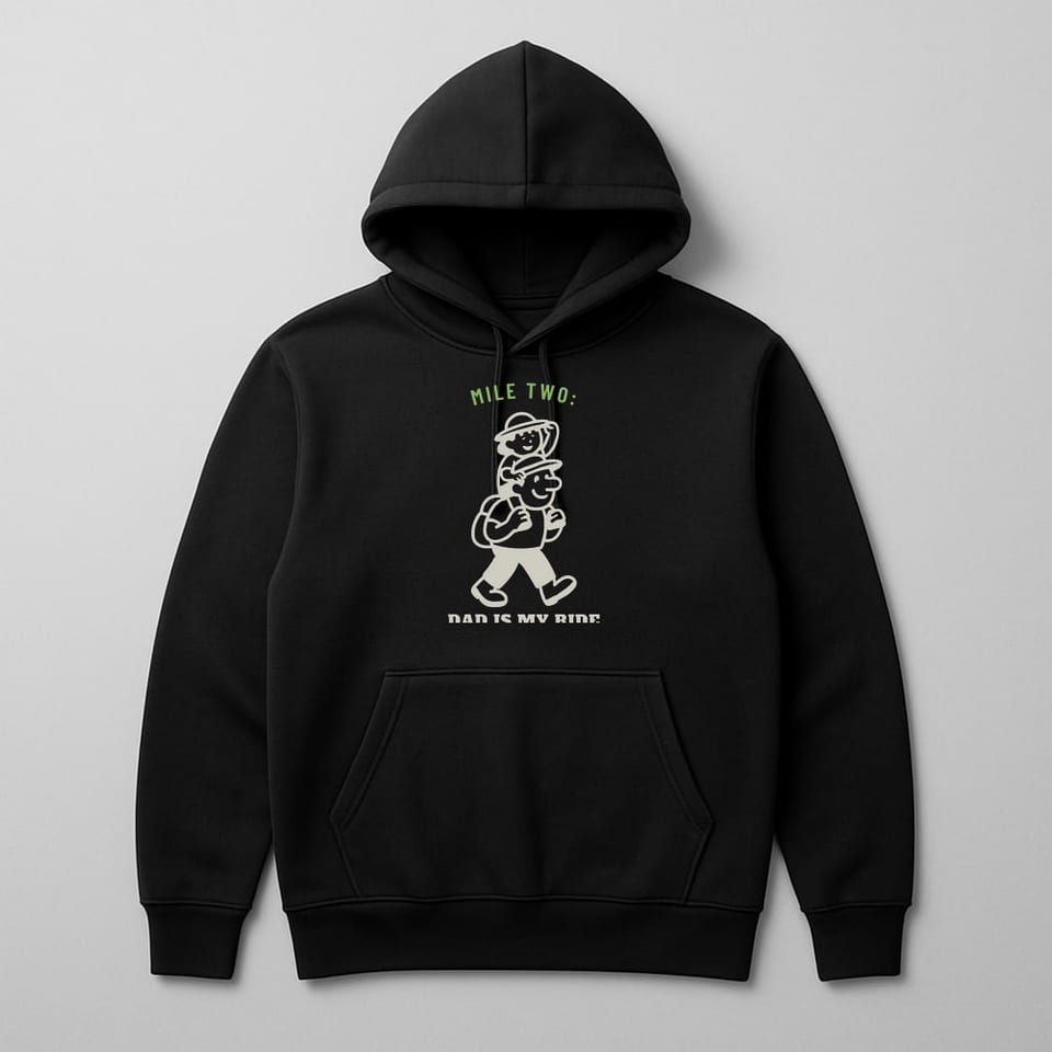 Dad Is My Ride hoodie, Black