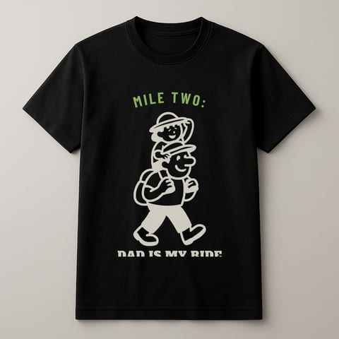 Dad Is My Ride tee, Black
