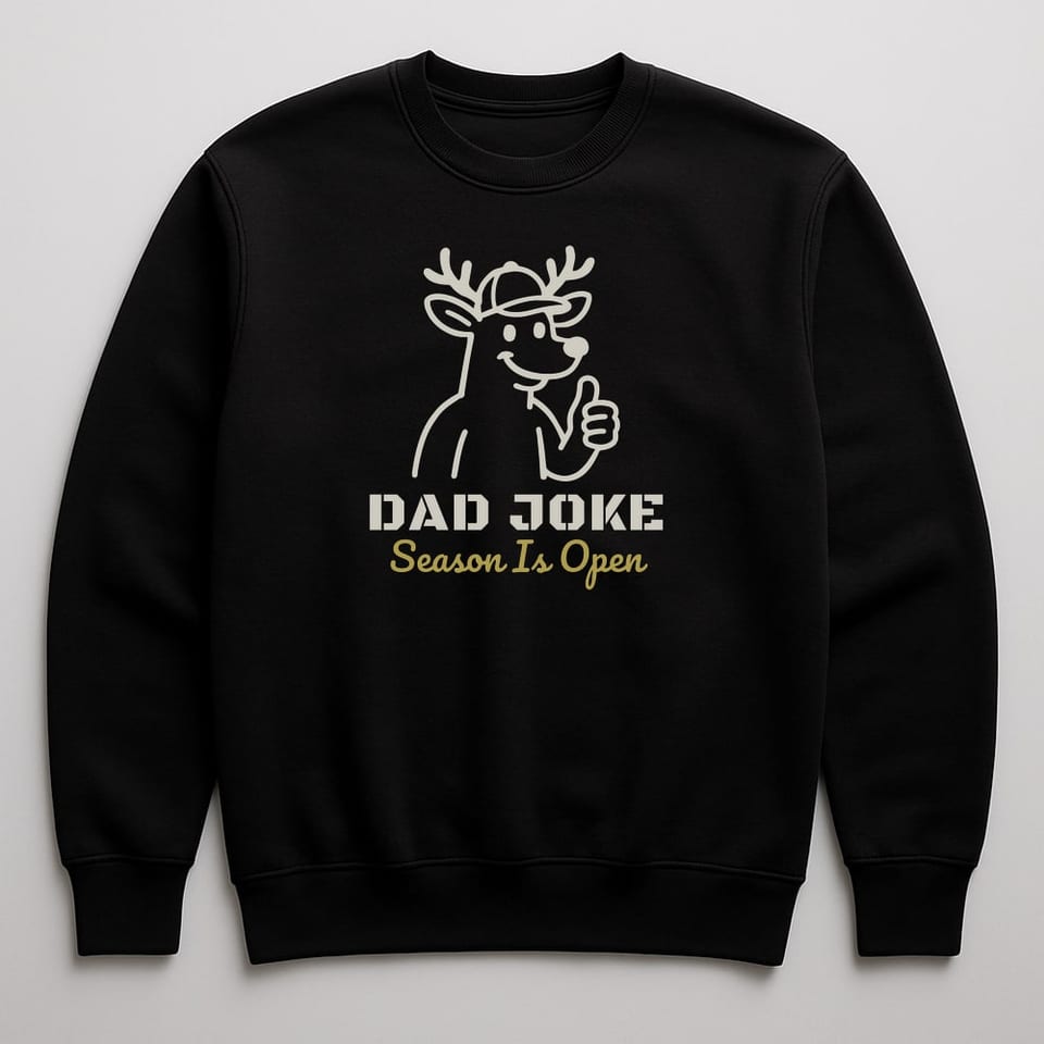 Dad Joke Season sweatshirt, Black
