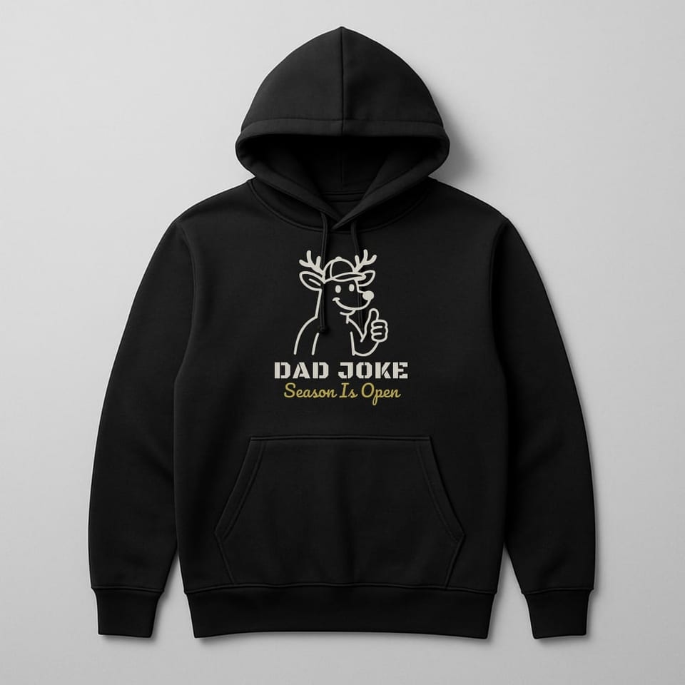 Dad Joke Season hoodie, Black
