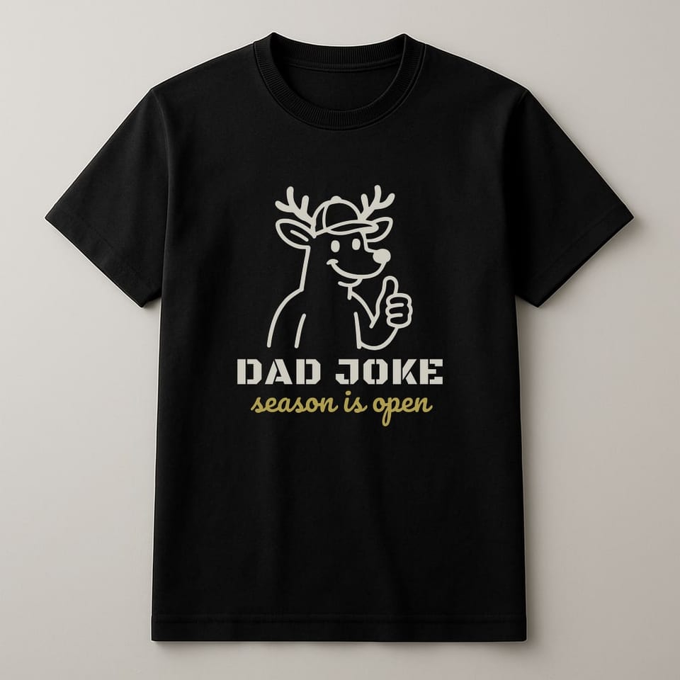 Dad Joke Season tee, Black